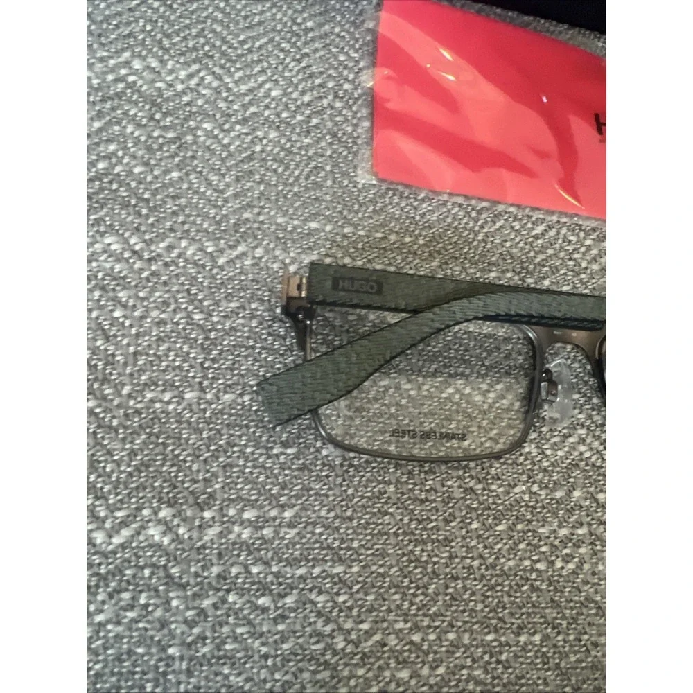 New Hugo Boss HG0293 Rectangle Matte Brown Gray Eyeglasses Authentic New Case